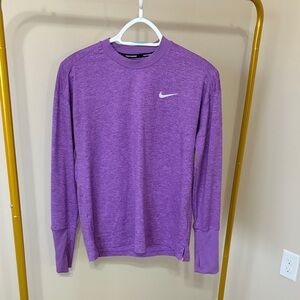 Nike Men's Heathered Purple Long Sleeve Tee